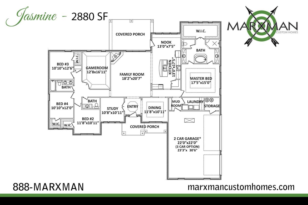 The Jasmine Floor Plan MARXMAN HOMES